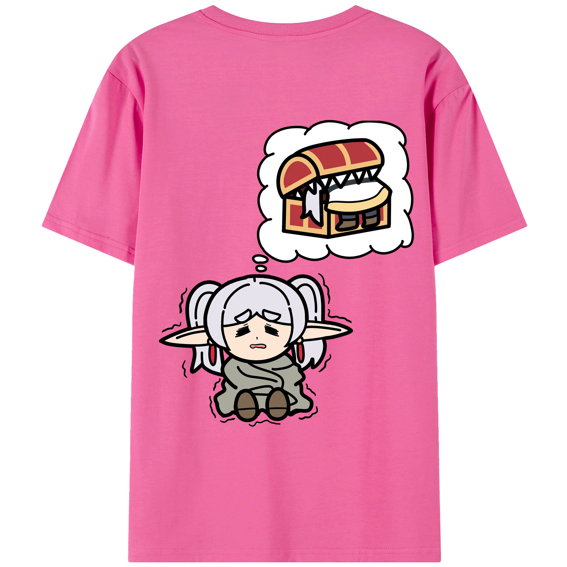 （画像用） 葬送のフリーレン Frieren レディース半袖Tシャツ(バックプリント)
